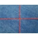 Housse auto Monospace 5 places microfibre bleu piqûre sellier rouge