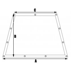 Bâches sur mesure My-Housse Forme 6 trapèze