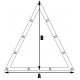 Bâches plates sur mesure - Forme 7 triangle isocèle
