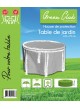 Housse de protection pour Table de Jardin ronde grise D 120 x h 70 cm