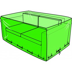 Housse pour canapé de jardin 2 places - 145 x 65 x 95 cm
