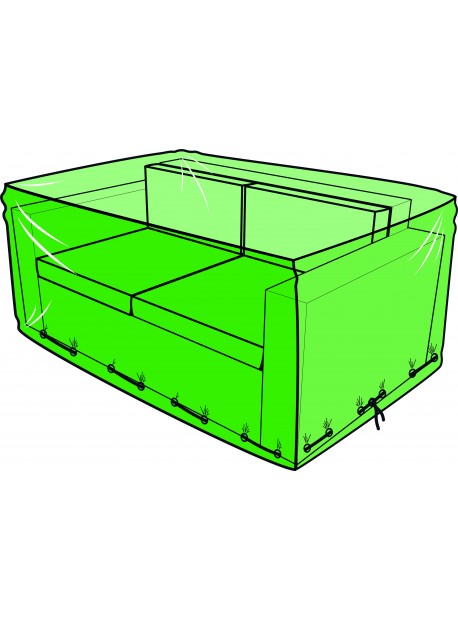 Housse pour canapé de jardin 2 places - 145 x 65 x 95 cm