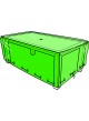 Housse pour table de jardin rectangulaire - 180 x 110 x 60 cm