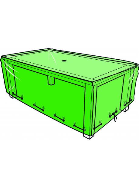 Housse pour table de jardin rectangulaire - 180 x 110 x 60 cm