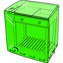 Housse pour barbecue - 95 x 60 x 95 cm