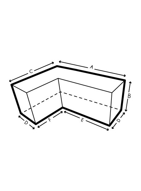 Housse de protection pour canapé d'angle sur mesure