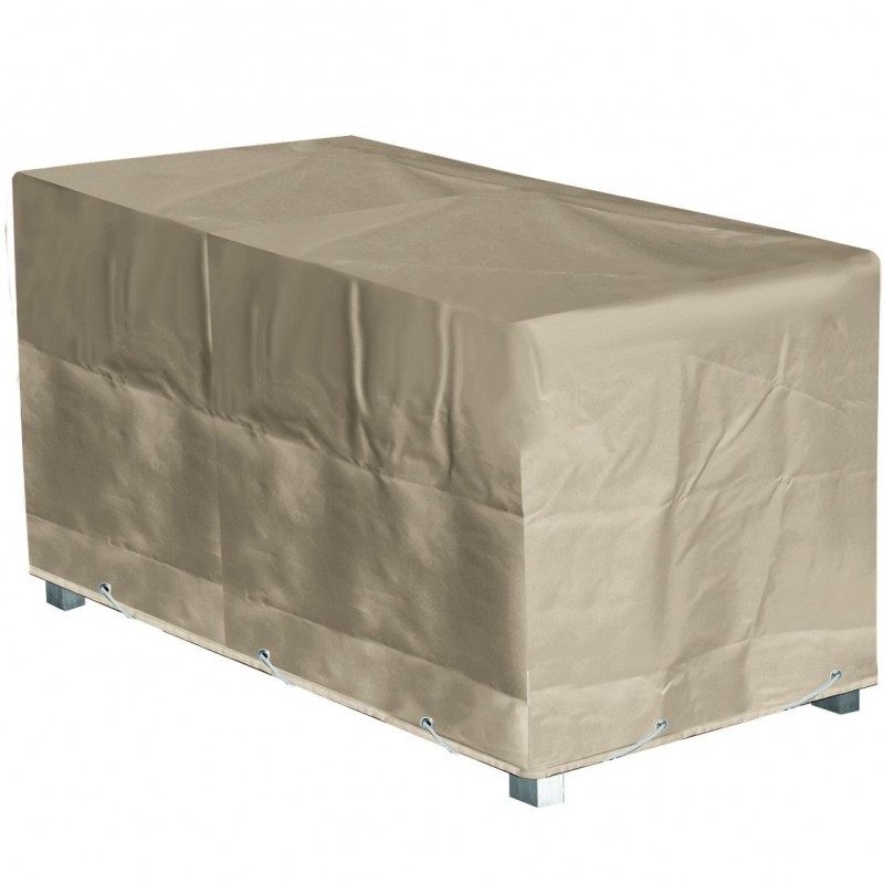 Housse de protection Table de Jardin Rectangulaire 180x110x70 cm beige