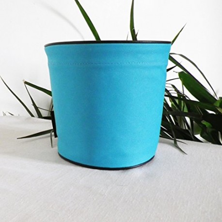 Pot de fleurs en textile - 100 % étanche - Bleu turquoise