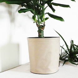 Pot de fleurs en textile - 100 % étanche - Beige