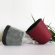 Pot de fleurs en textile - 100 % étanche - Rouge bordeaux