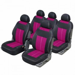 Housse auto Monospace 5 places Microfibre Rose