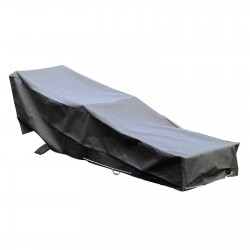 Housse de protection en forme de L pour meubles de jardin, patio,  imperméable, coupe-vent, avec sac de rangement pour extérieur (noir,  300x300x98 cm)